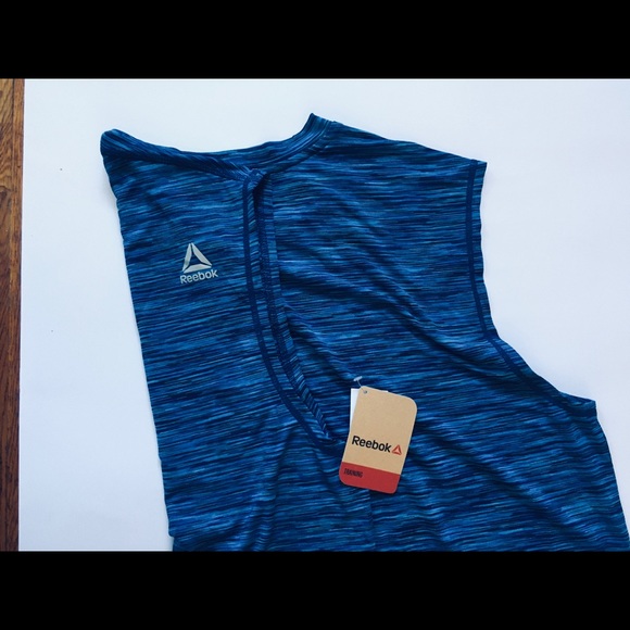 Reebok Short Sleeve Heather Navy (M) - Picture 8 of 8